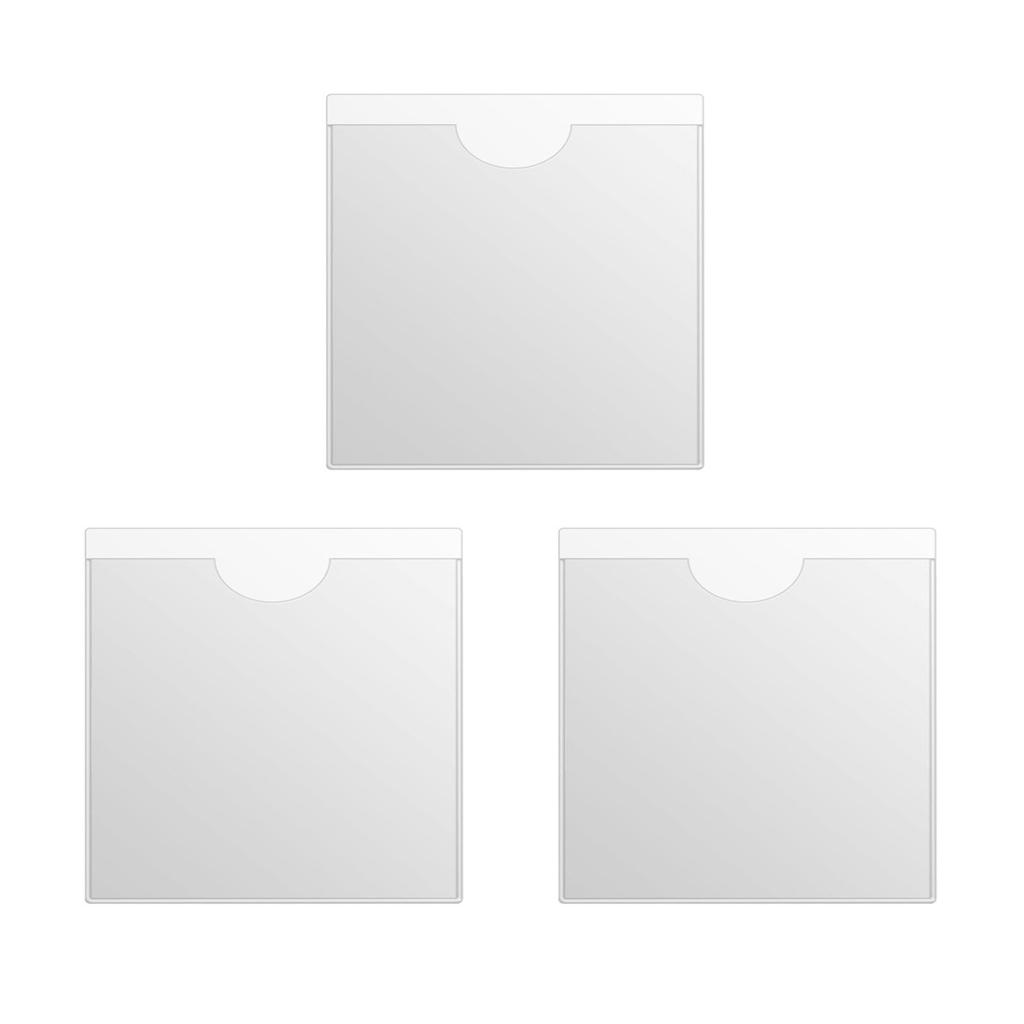 Portapermisos de estacionamiento para parabrisas de coche, autoadhesivo, cuadrado, transparente