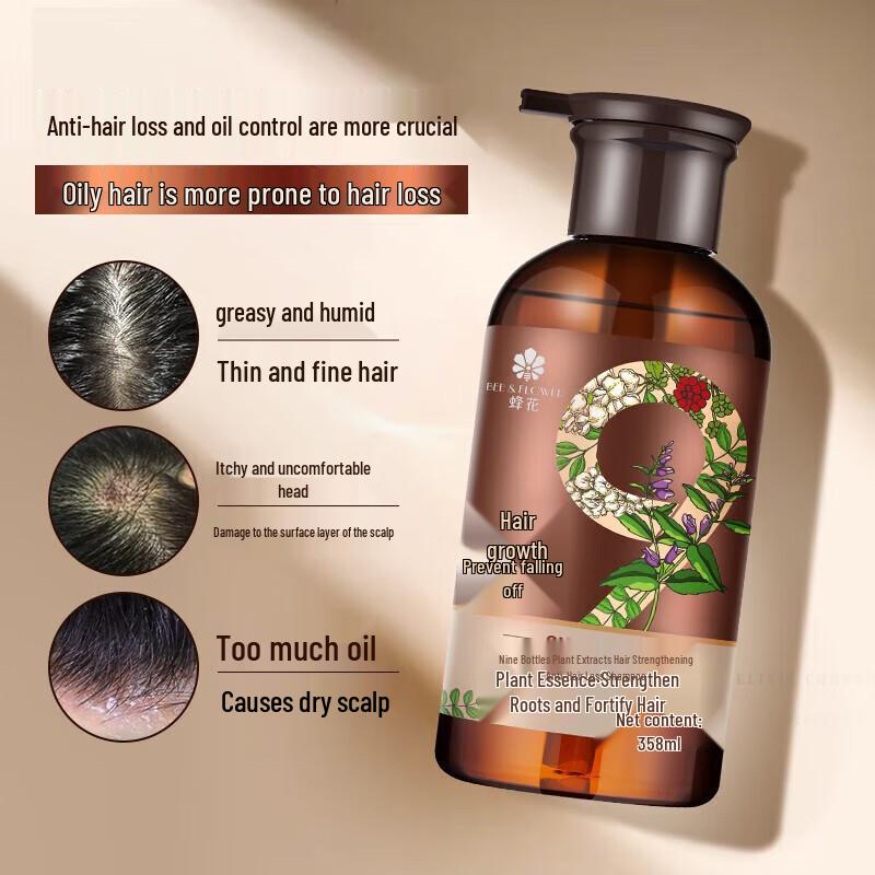Fenghua Botanical Hair Strengthening & Anti-Hair Loss Shampoo, 358ml