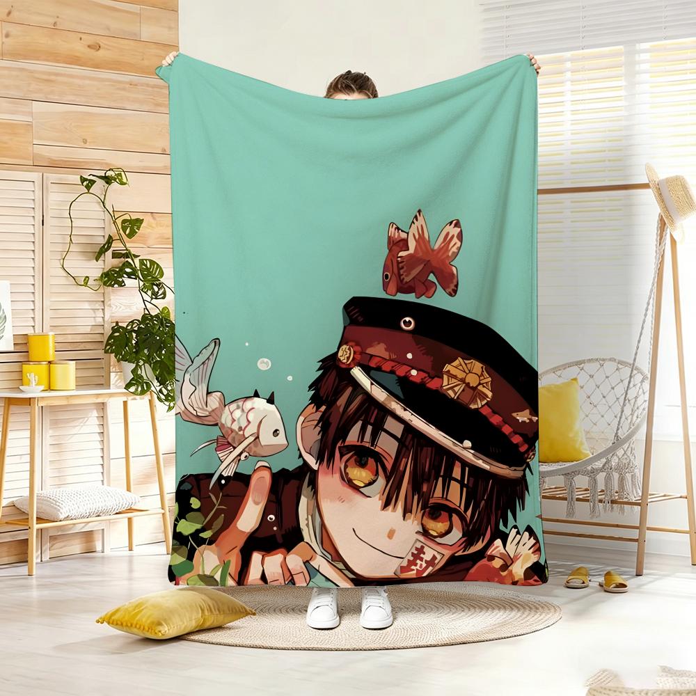 anime character H-HanakoS kunS Throw Lightweight 240g Flannel Blanket Soft Skin-friendly for Summer Cooling
