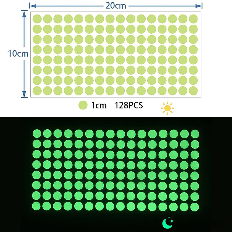 

Светящиеся в темноте звезды круглые точечные наклейки на стену Diy декор комнаты 1cm