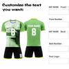 Kit magliette personalizzate uomo e ragazza con nome e numero maglie da calcio personalizzate per ragazzi tuta da allenamento