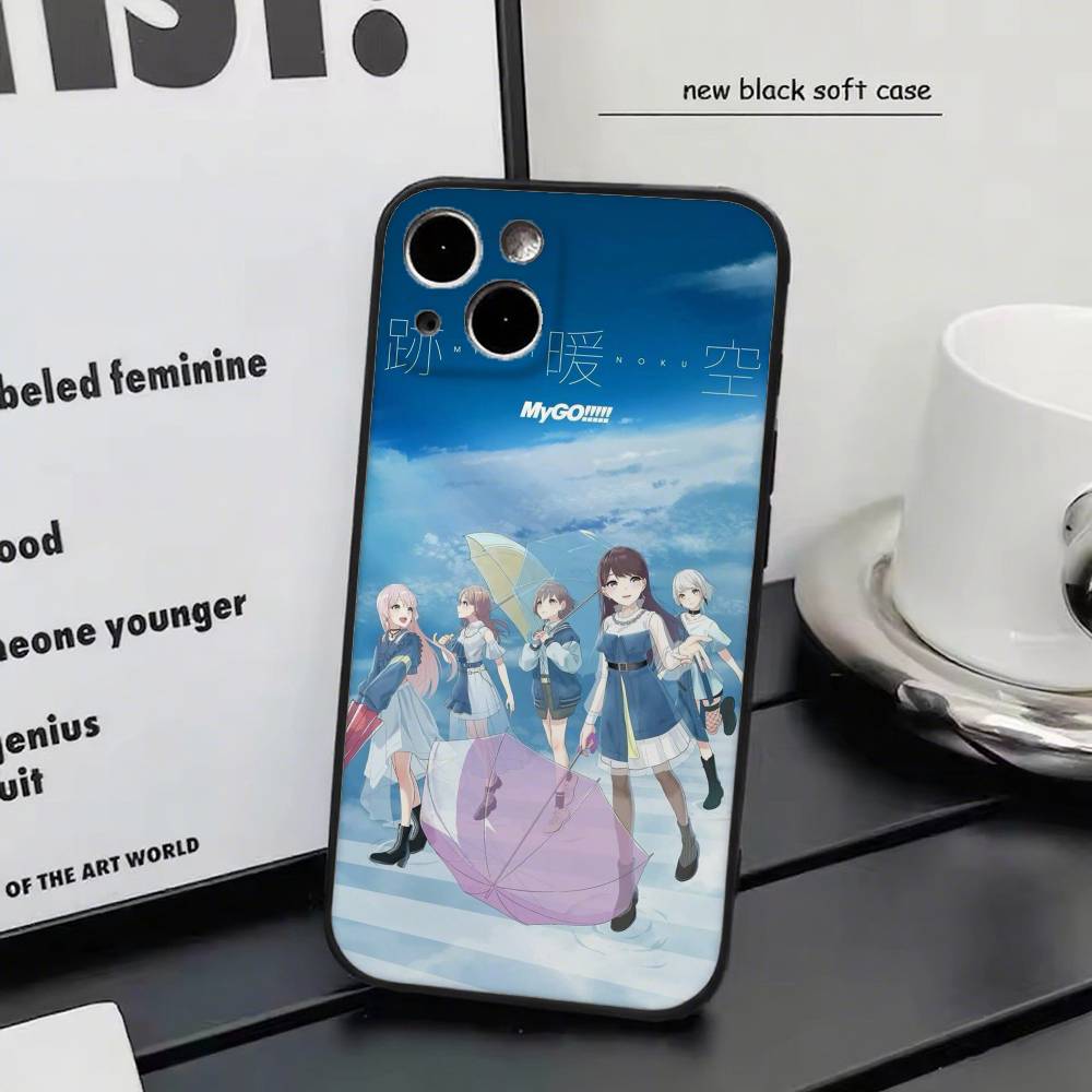 Anime Girl Band MyGO Phone Case Silicone Soft For IPhone 17 Air 16 15 14 13 12 11 Plus Pro Max Plus