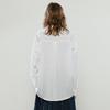Chuyu Women's 2025 Autumn Embroidered Loose Lyocell Ramie Polo Shirt