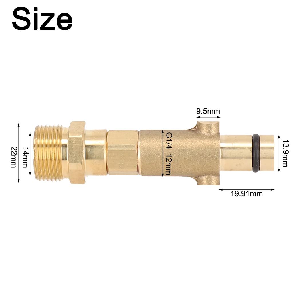 Robust Brass Material M22 Bayonet Adapter Suitable for Connecting To For Nilfisk External Threaded Washing Equipment