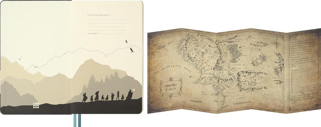 Moleskine Lord of the Rings Gandalf 2027 Weekly January 12 Large Size X Blue DHLR12WN3Y27 Planner, Start, Months, (13cm 21cm), Hardcover,