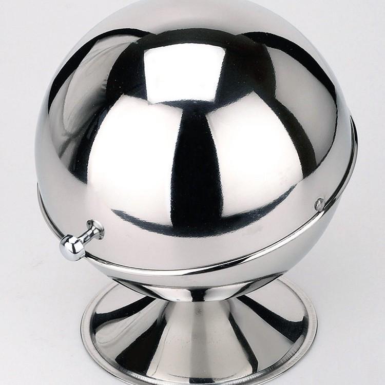 Stainless Steel Flip-Top Sugar Bowl and Condiment Jar