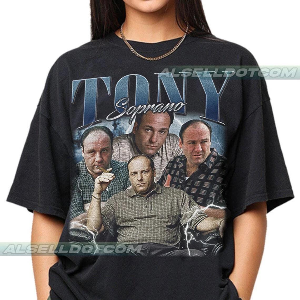 Limited Tony Soprano Vintage T-Shirt, Gift For Women and Man Unisex T-Shirt XXL