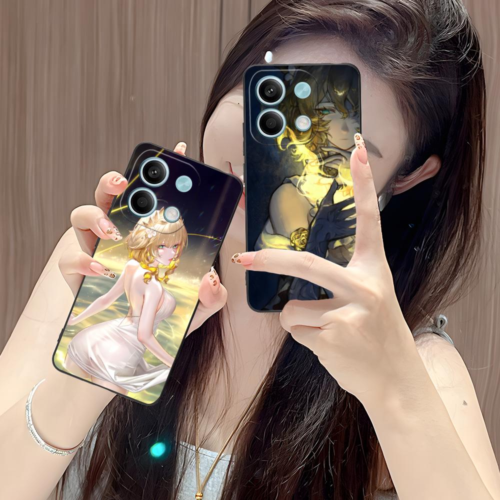 Honkai Star Rail Aglaea Phone Case for Xiaomi POCO M6 M5 M4 M3 X7 X6 X5 X4 X3 F6 F5 F4 Pro GT 5G Black Cover Pretty Luxury