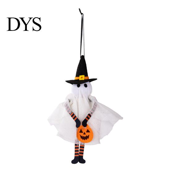 Desktop And Wall Hanging Decor Halloween Ghost Pumpkin Ornament, Car Rearview Mirror Pendant, Cute Party Decorations School Bag Keychain Charm,