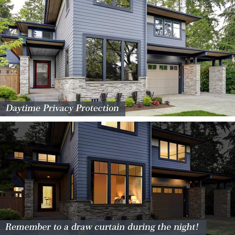 Grijs Zilver Zonwerende Raamfolie Eenzijdig Reflecterende Privacy Raamfolie Zelfklevende Sticker Warmte Regulatie Glasfolie