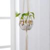 4pc Macrame Handmade Plant Hanger Baskets Flower Pots Holder Balcony Hanging Decoration Knotted Lifting Rope Hom