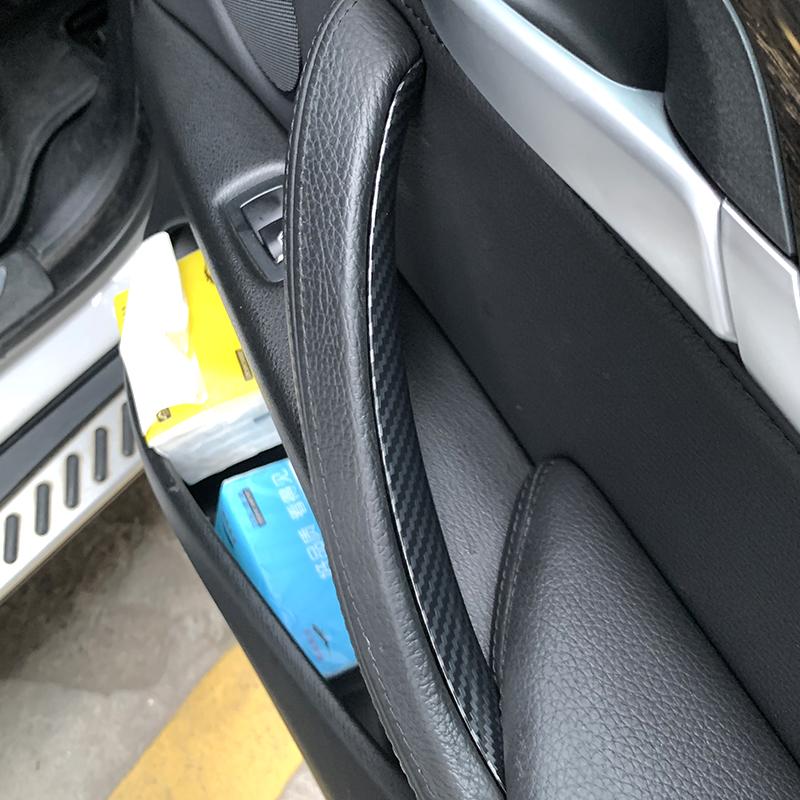 Maniglia Interna Tirante Porta LHD RHD Rivestimento Interno Sostituzione Fibra di Carbonio Per BMW F15 F16 X5 X6 2014-