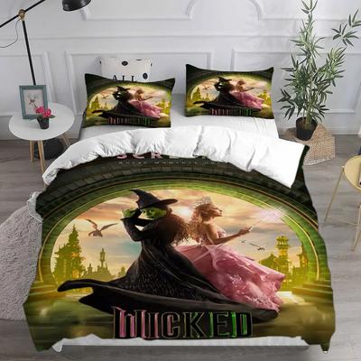 Movie W-Wicked Witch Bedding Sets Duvet Cover Set King Queen Twin Double Comforter Cover Set For Home Decor With Pillowcase