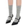 Heart Button Knee Socks / Gray