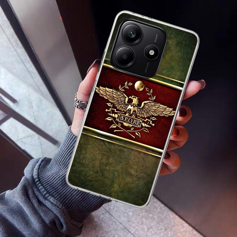 SPQR Roman Imperial Legionv Phone Case For Xiaomi Redmi Note 15 14 14S 13 12S 12 Pro Plus 11S 11 10S 10 4G Cover 11E 11T 5G Prin