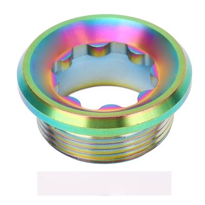 Bike Crankset Screw Ti Alloy Shock Absorption Crank Arm Screw Bike Fixing Bolt Dust Cover for M20mm