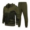 Men's Winter Sports Casual Fitness Suit With Dots Hoodie Sweatshirt And Pants
