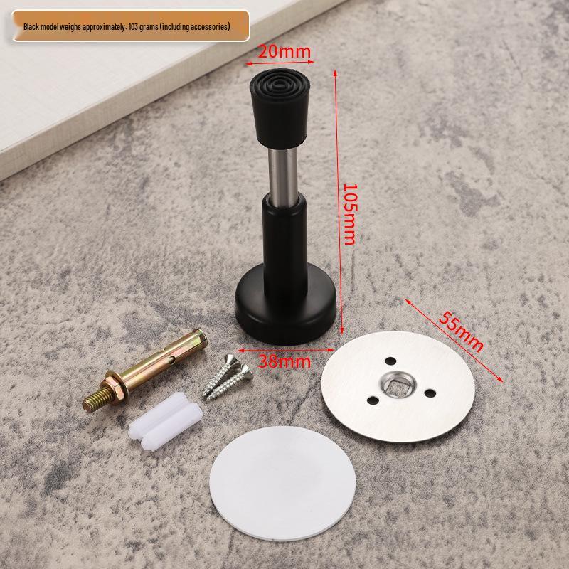 Thickened Stainless Steel Silent Door Stopper with Hydraulic Buffer