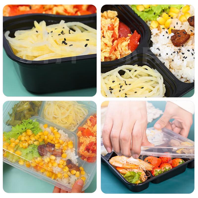 Disposable Multi-Compartment Meal Prep Containers