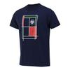 Summer Men's Sport T-shirts Roland Garros Ballboy Man T-Shirt Navy Blue Roland Garros Top Casual Breathable Cotton Male T-shirt