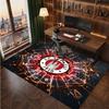 FC St. Pauli Voetbal Print Kristalfluweel Tapijt, Comfortabel Waterabsorberend Antislip Binnen Vloerkleed