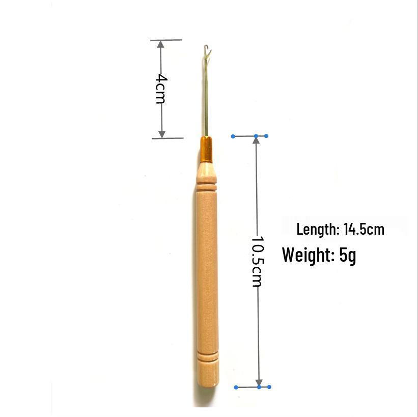 Korean Copper Handle Hair Extension Crochet Hook for Hair Weaving