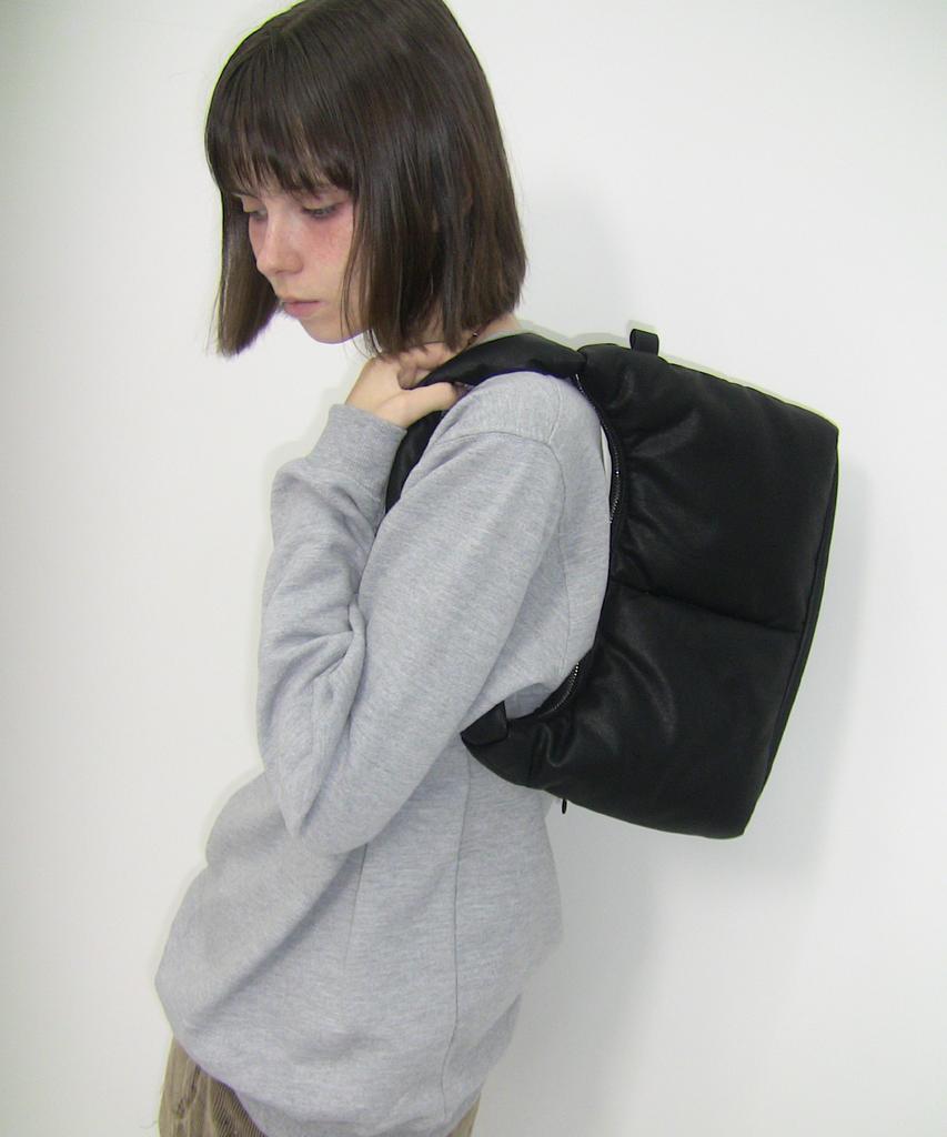 Fillintheblank Soft Basket Hobo Bag (S)(Black)