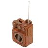 Retro Bluetooth Speaker Radio Wood Grain HiFi Lossless Sound Supports U Disk Memory Card Bluetooth S