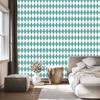 Harlequin Diamonds Wallpaper White and Teal for Living Room and Bedroom 50x1000