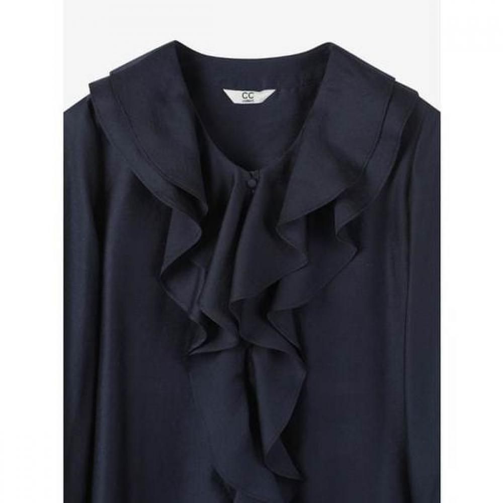 Cc Collect Double Ruffle Collar Blouse  C261msc011 