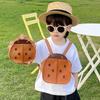 Adjustable Straps Kindergarten School Bags PU Leather 3D Ladybug Kids Bag  Children