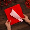 50sheets Red Xuan Paper Origami Paper Double Sided Color Red 10x10 Inches Square Easy Fold Paper for Folding Paper, Origami Cranes, Scrapbook Paper