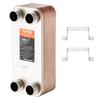 30 Plate Heat Exchanger 4*1-1/4" MNPT Ports 5"x 12" Brazed 316L St. Steel