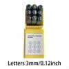 Metal Letter Mark -Set Stamp Tool Kit Permanently Shape Graval Numbers That Are Impressed for