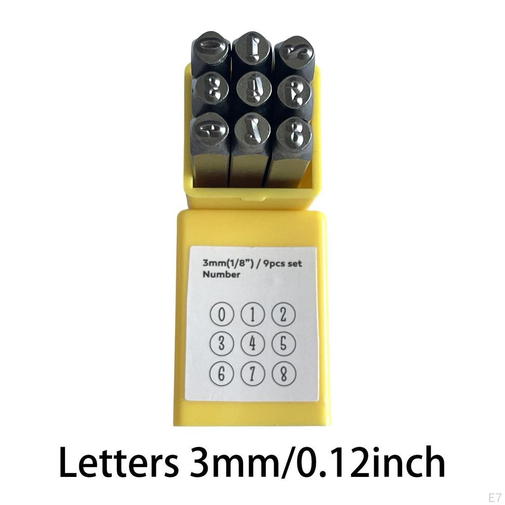 Metal Letter Mark -Set Stamp Tool Kit Permanently Shape Graval Numbers That Are Impressed for