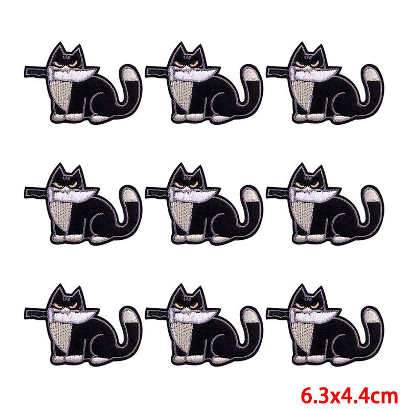 10 Pcs/lot Wholesale Embroidery Patch Iron On Patches For Clothing Patches On Clothes Jackets Decor Applique Sew Supplies