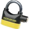Komine Motorcycle Pin Tumbler Alarme Cadeado Preto/Amarelo LK-120