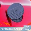 Carbon Fiber Car Fuel Tank Cap Cover For Mazda 3 Axela   ABS Oil Tank Car Cover Protection Exterior Sticker Accessories