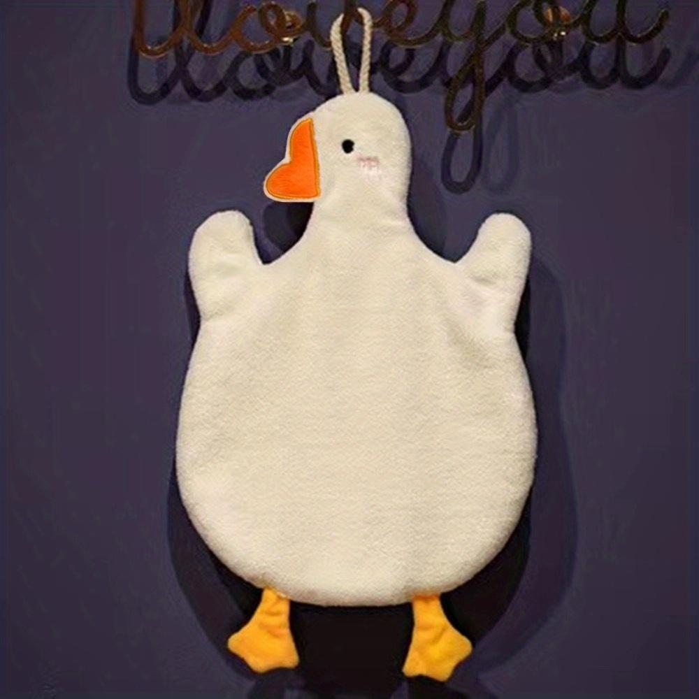 

Суперабсорбирующие мультяшные полотенца для рук с уткой, быстросохнущие, прочные, стильные для кухни, ванной белый