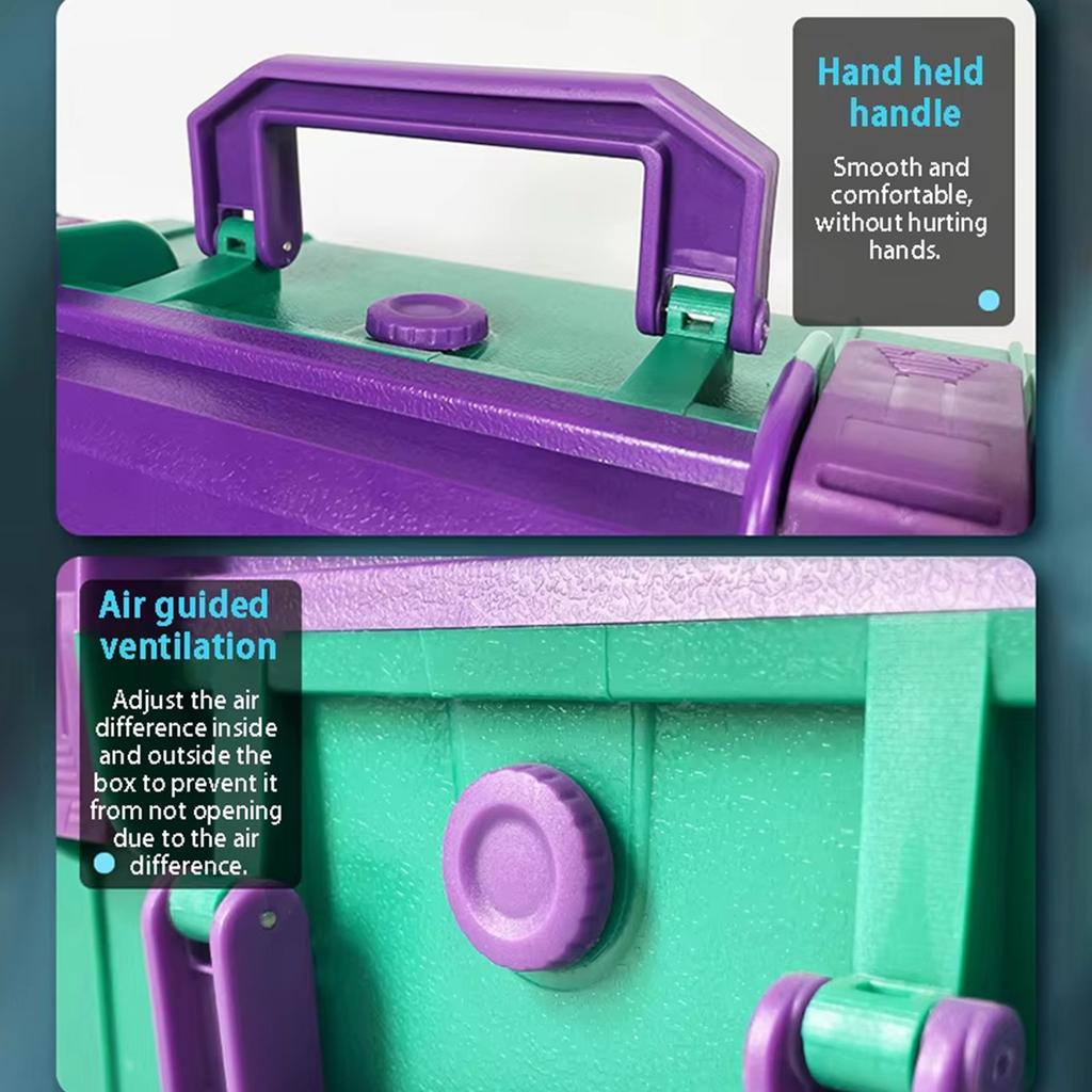 Pressure Resistant Waterproof Tool Organizer Colorful Storage Box Hard Case For Outdoor Maintenance Workers