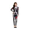 Halloween Skeleton Print Jumpsuit Costume for Kids & Adults