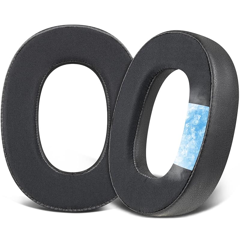 

SOULWIT cooling gel pad ear pads Jabra Elite 85h for headset exchange ear cushion noise isolation foam ear cup cold sensation earmuffs - black