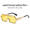Cyberpunk Square Sunglasses With Metal Frame Uv400 For Cycling And Travel