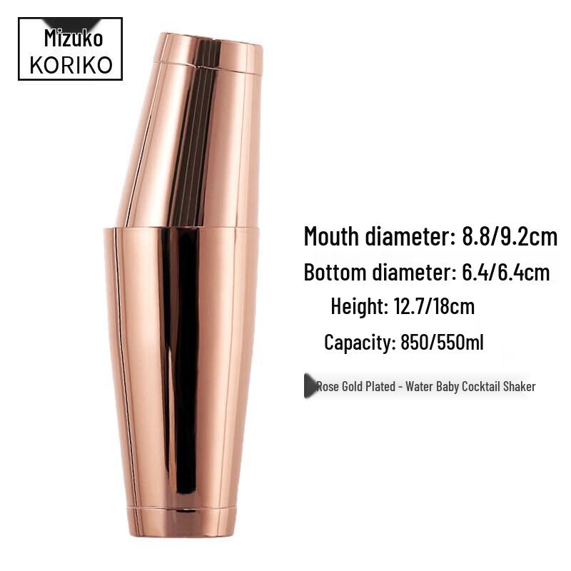 Qiwei BARX Professional Stainless Steel Boston Shaker Set