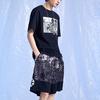 Lining Printed Sports Crew Neck T-Shirt Men Tops Black AHSQ701-1