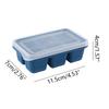 Mini Ice Cube Trays with Lid DIY Summer Drink Baking Mould Square Cake Chocolate 6 Cavity Easy Release Flexible Home