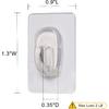 27 Pack Small Adhesive Wall Hooks, Clear Mini Hooks with Adhesive Strips, Damage Free Sticky Hooks for Hanging Decorations,Lights and Cables