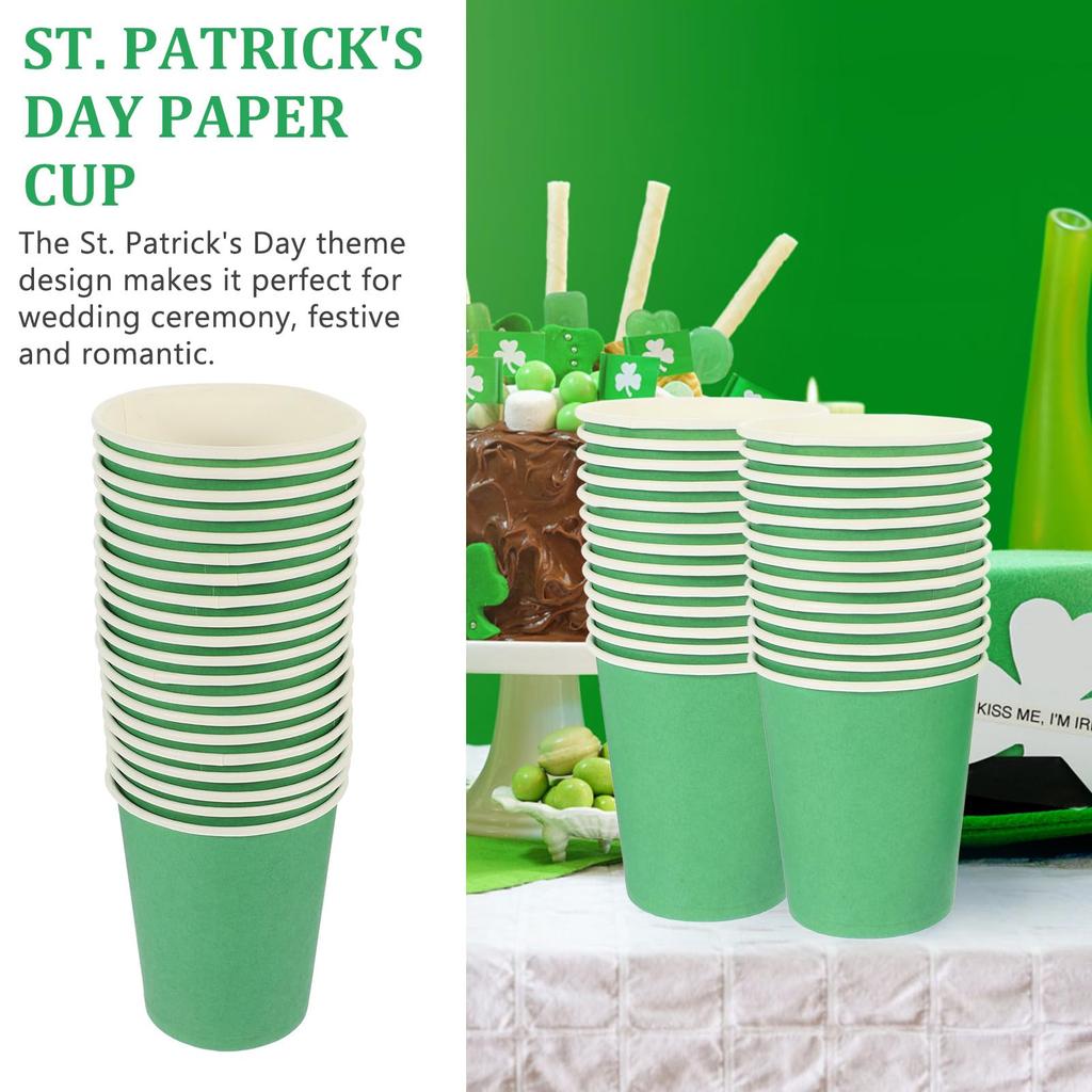 OUNONA Disposable Paper Cups, 250ml, Commercial Use, 50-Piece Set, Heat-Resistant, Cute, Small, Perfect for Party Use, Drinking Cups, Coffee Cups,