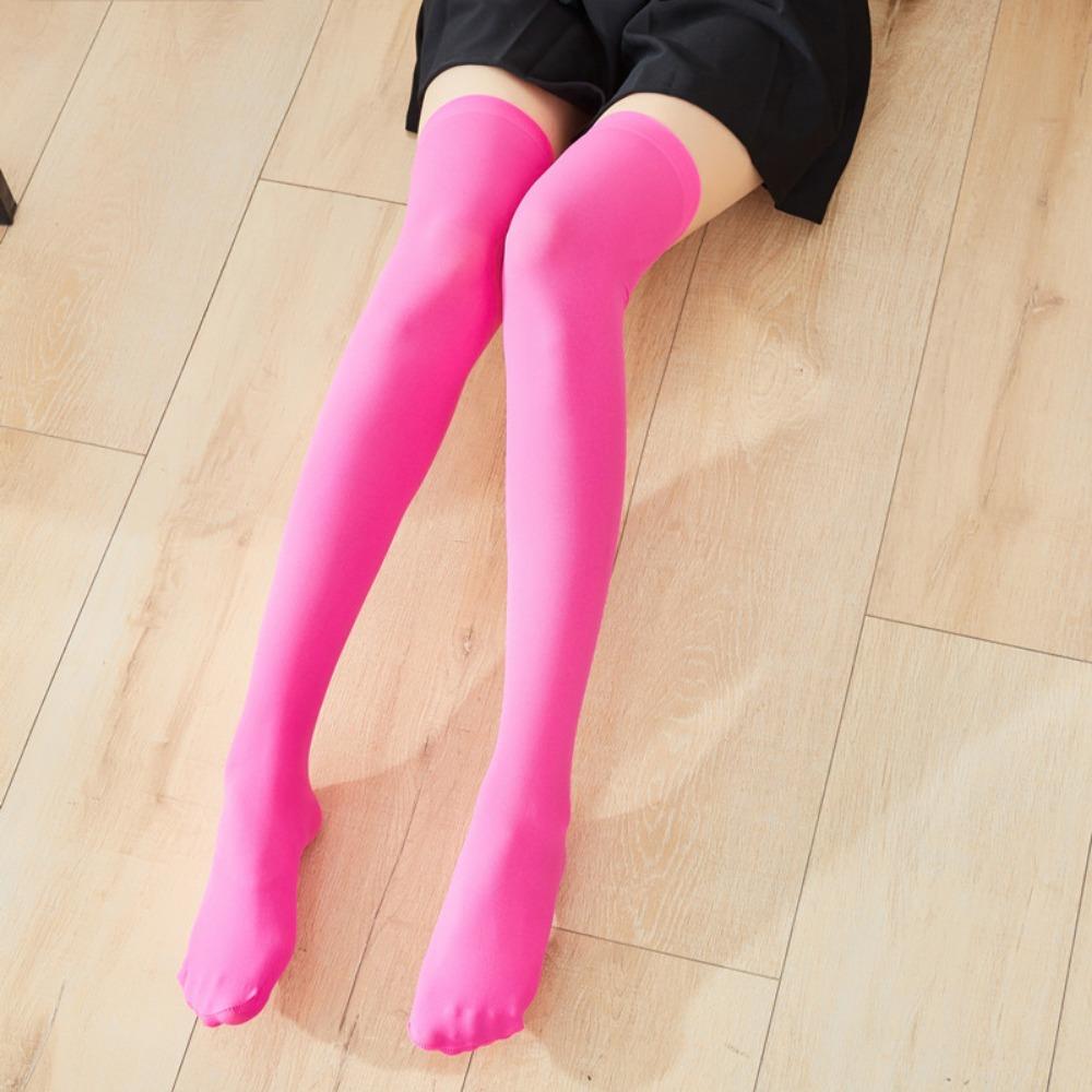 Cross-border White Silk Knee Socks High Tube Jk Stockings Summer Socks Women's Medium Tube Socks Thin Socks Spring and Autumn White Calves