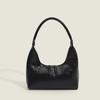Silver Crescent-shaped Underarm Bag, Bright-colored Handbag, Fashionable and Niche Design Hand-held Bag, Trendy Mini Small Bag